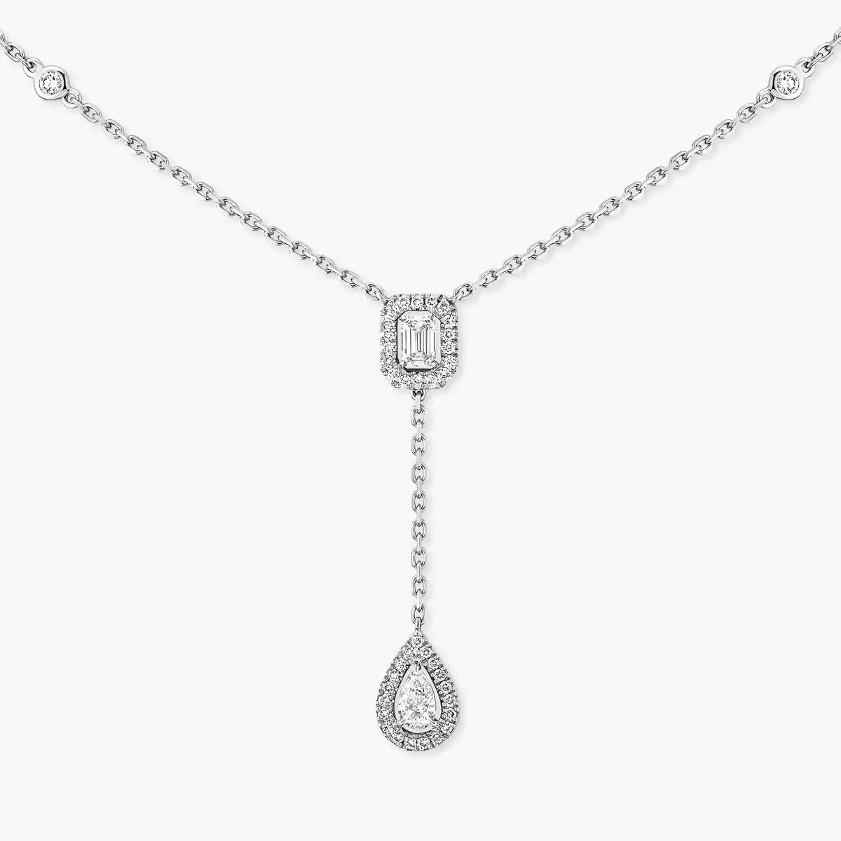 [Lumi Jewels]Gold Diamond Tie Necklace