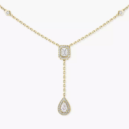 [Lumi Jewels]Gold Diamond Tie Necklace