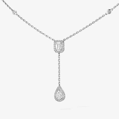 [Lumi Jewels]Gold Diamond Tie Necklace