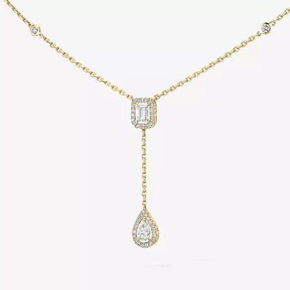 [Lumi Jewels]Gold Diamond Tie Necklace