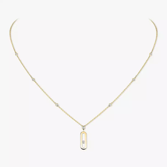 [Lumi Jewels] Move Uno Gold Diamond Long Necklace