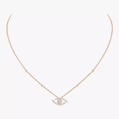 [Lumi Jewels]Pave_ Diamond Necklace Lucky Eye