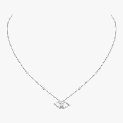 [Lumi Jewels]Pave_ Diamond Necklace Lucky Eye