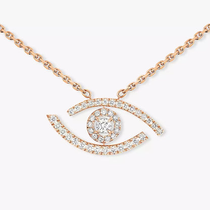 [Lumi Jewels]Pave_ Diamond Necklace Lucky Eye