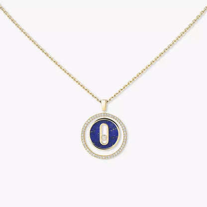 [Lumi Jewels]Lucky Move Diamond Necklace in Rose Gold and White Mother-of-Pearl