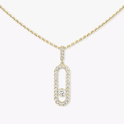[Lumi Jewels]Move Uno Diamond Necklace in Rose Gold