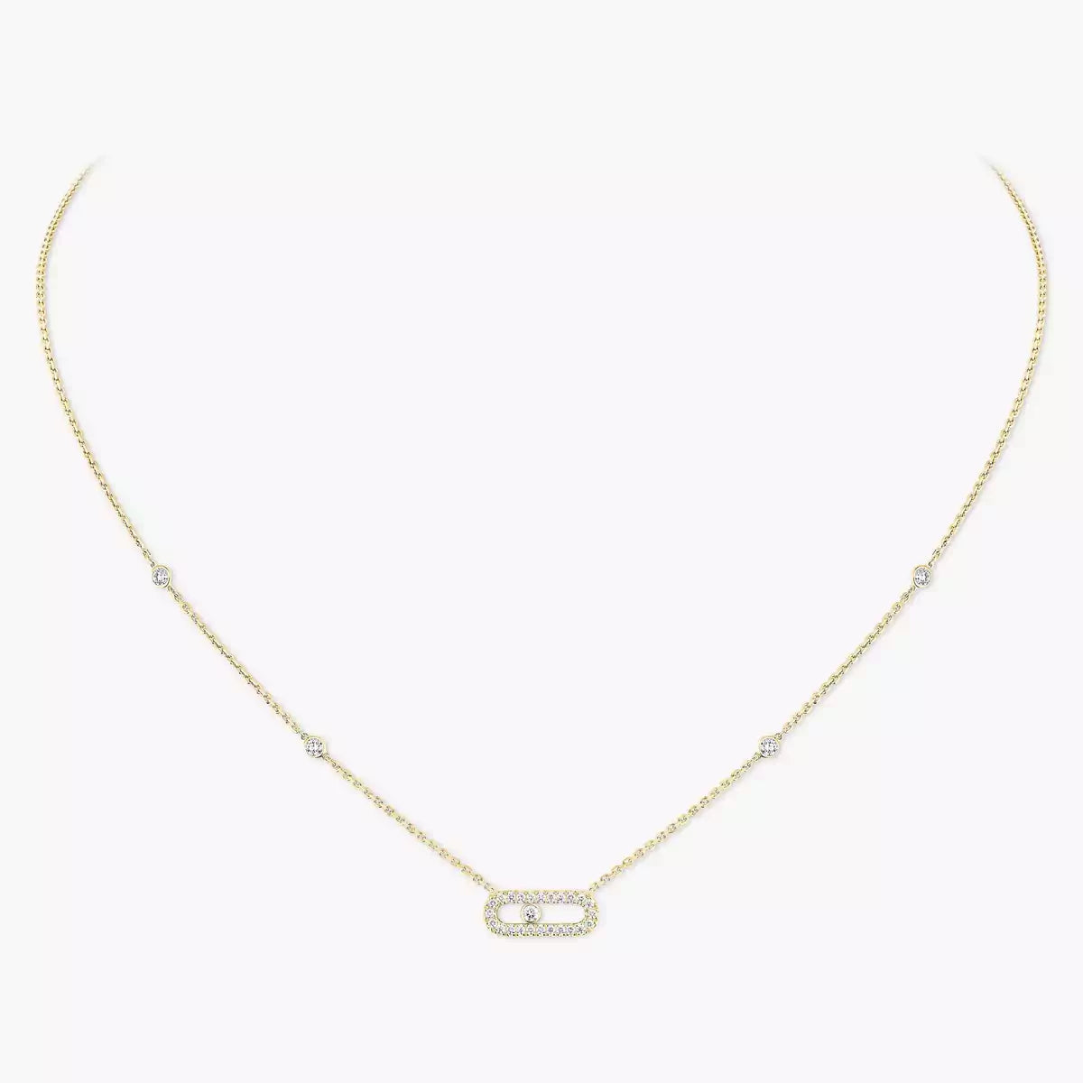 [Lumi Jewels]Diamond Necklace Move Uno