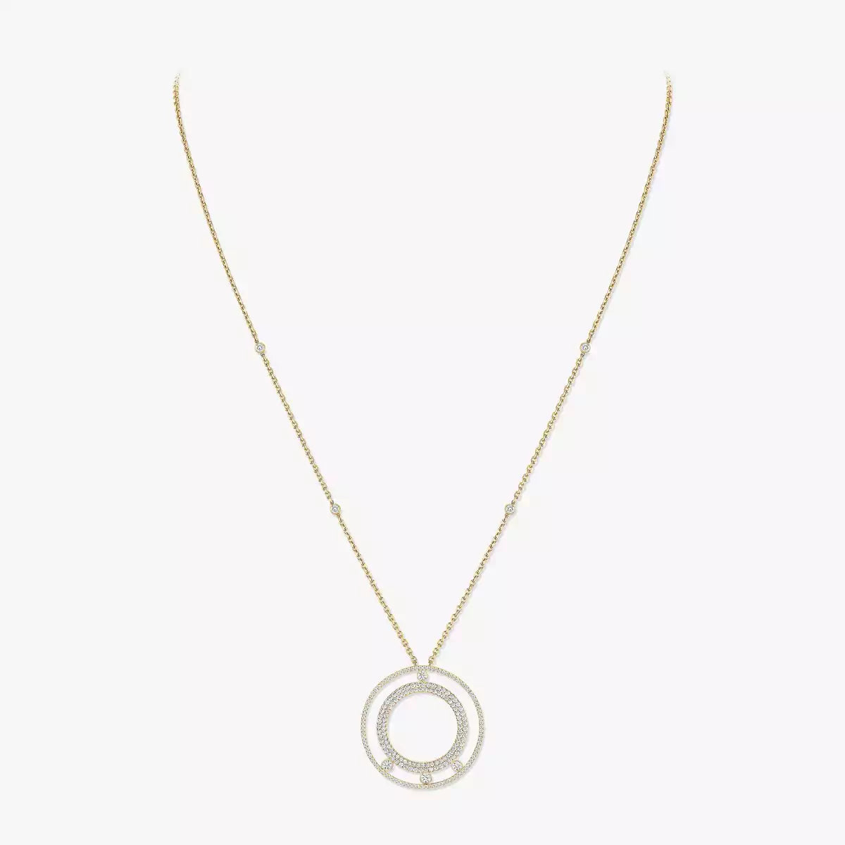 [Lumi Jewels]Move Romane Long Pave_-Set Diamond Necklace