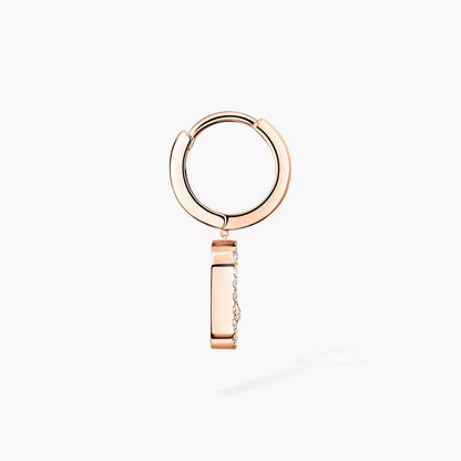 [Lumi Jewels]Move Uno Single Diamond Hoop Earring