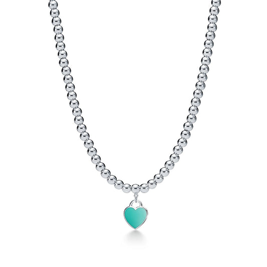 [Lumi Jewelry]RETURN TO TIF SILVER BEAD NECKLACE