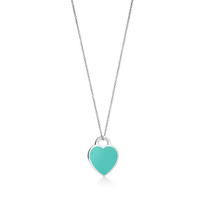 [Lumi Jewelry]SMALL HEART TAG PENDANT STERLING SILVER