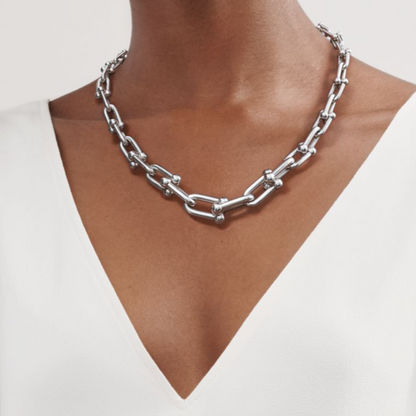 [Lumi Jewelry]HARDWEAR SILVER CHOKER