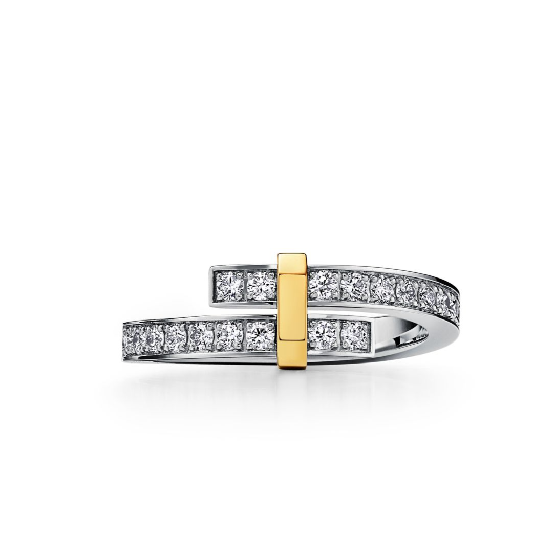 [Lumi Jewelry]EDGE GOLD SILVER DIAMOND RING
