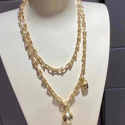 [Lumi Jewelry]HARDWEAR WRAP NECKLACE