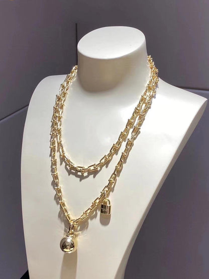 [Lumi Jewelry]HARDWEAR WRAP NECKLACE