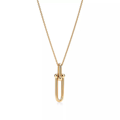 [Lumi Jewelry]HARDWEAR GOLD DROP PEDANT NECKLACE