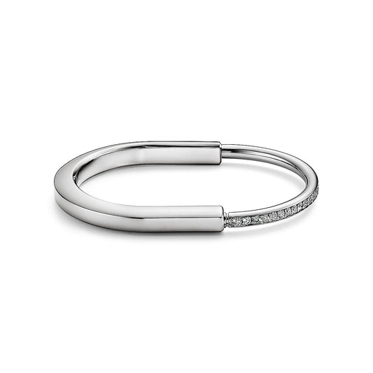 [Lumi Jewelry]LOCK BRACELET DIAMOND