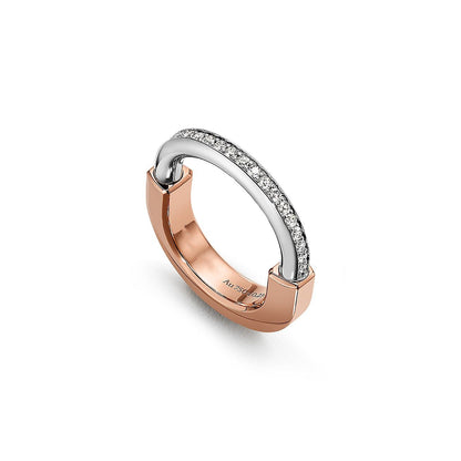 [Lumi Jewelry]LOCK DIAMOND RING