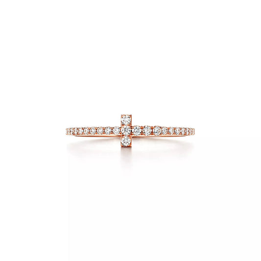 [Lumi Jewelry]T RING DIAMOND PINK GOLD
