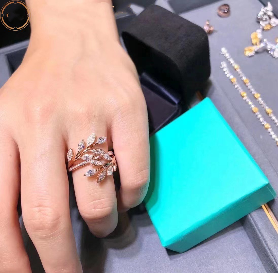 [Lumi Jewelry]VICTORIA DIAMOND VINE BYPASS RING PINK GOLD