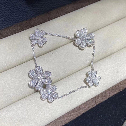 [Lumi Jewels]FRIVOLE SILVER 5 FLOWERS BRACELET