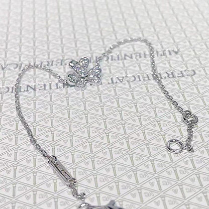 [Lumi Jewels]FRIVOLE SILVER FLOWER DIAMOND BRACELET