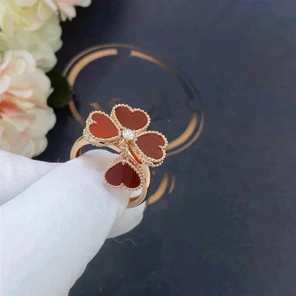 [Lumi Jewels]SWEET CLOVER CARNELIAN RING