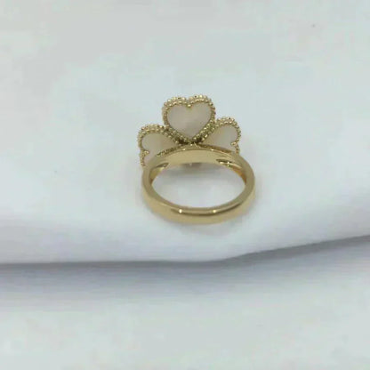 [Lumi Jewels]SWEET CLOVER WHITE MOP RING