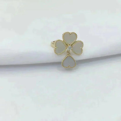 [Lumi Jewels]SWEET CLOVER WHITE MOP RING