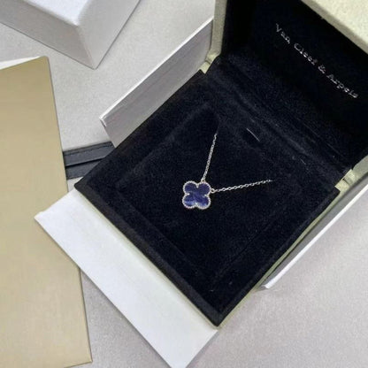 [Lumi Jewels]CLOVER 15MM PIETERSITE NECKLACE SILVER