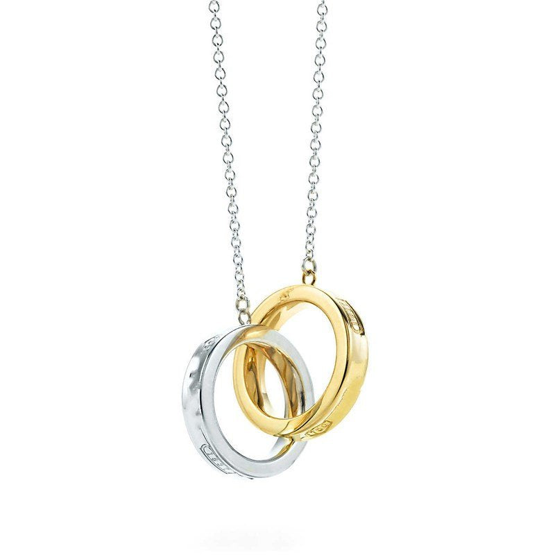 [Lumi Jewelry]INTERLOCKING CIRCLES PENDANT SMALL NECKLACE