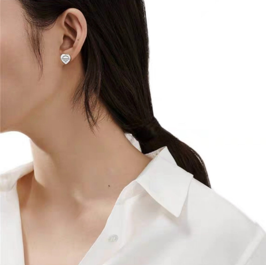 [Lumi Jewelry]RETURN TO TIF LOVE SILVER EARRINGS