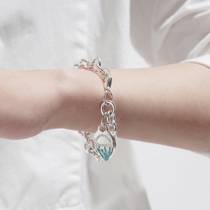 [Lumi Jewelry]LOVE HEART RETURN TO TIF SILVER BRACELET
