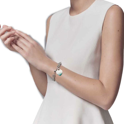 [Lumi Jewelry]LOVE HEART RETURN TO TIF SILVER BRACELET