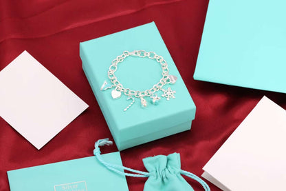 [Lumi Jewelry]CHRISTMAS SILVER BRACELET