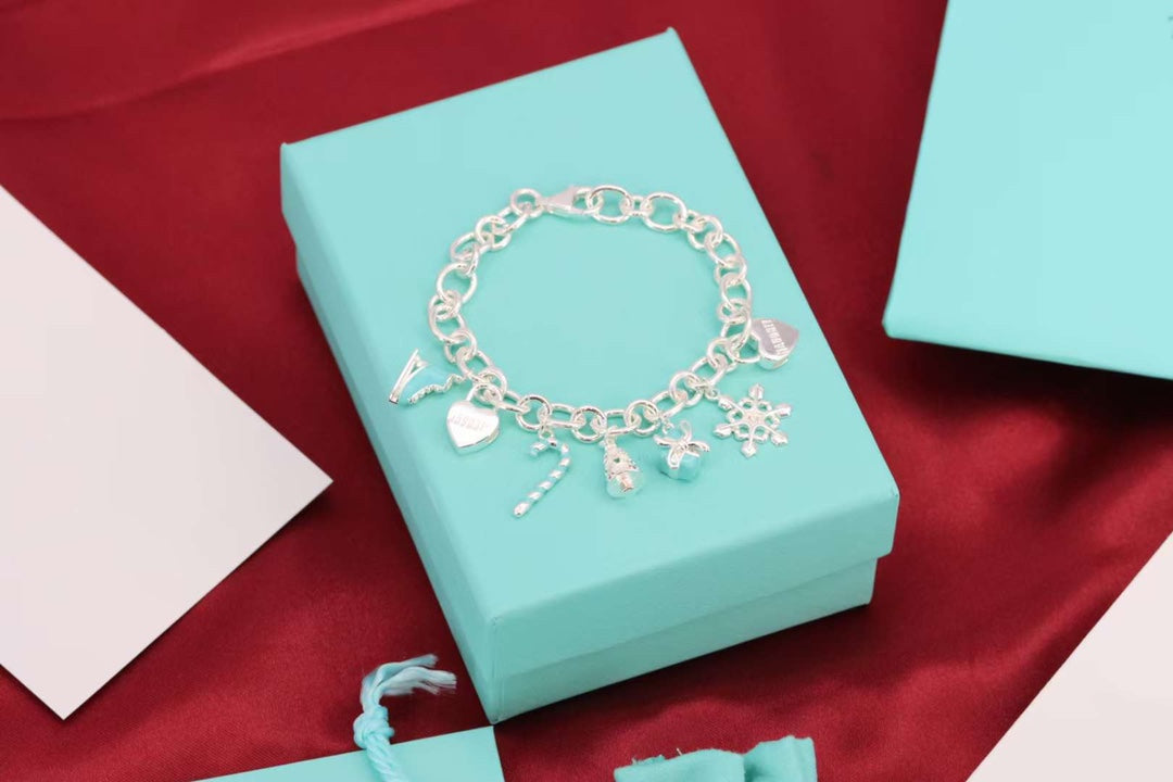 [Lumi Jewelry]CHRISTMAS SILVER BRACELET
