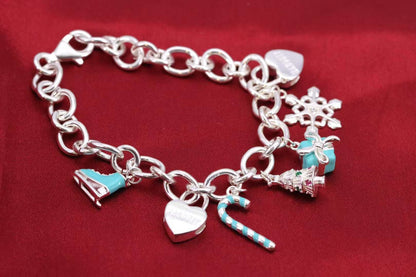 [Lumi Jewelry]CHRISTMAS SILVER BRACELET