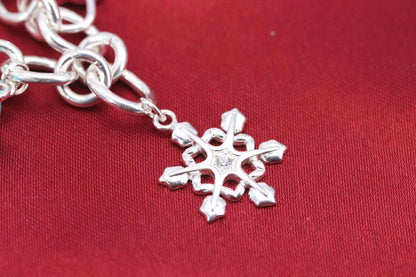 [Lumi Jewelry]CHRISTMAS SILVER BRACELET