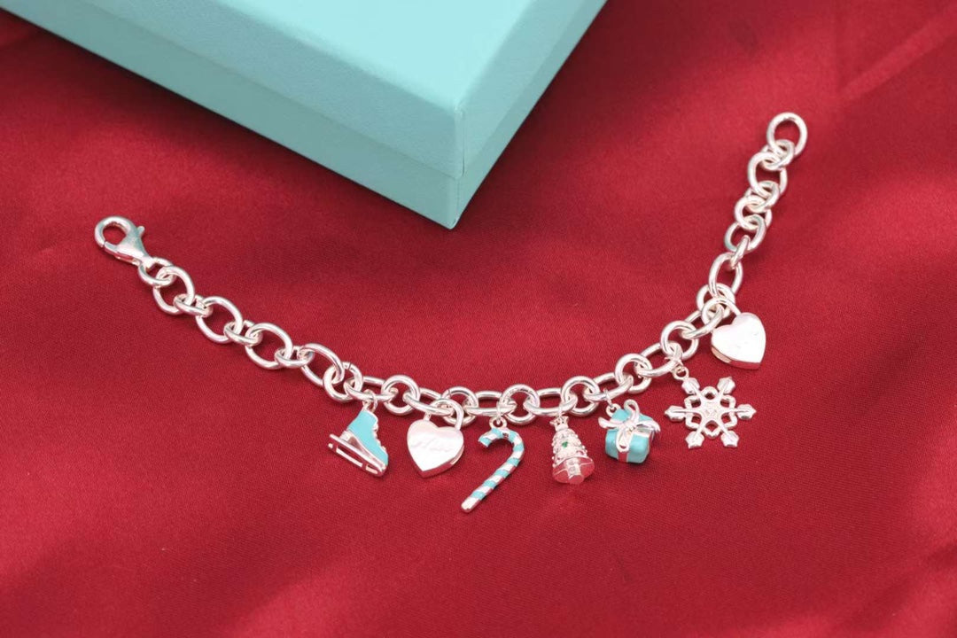 [Lumi Jewelry]CHRISTMAS SILVER BRACELET
