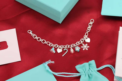 [Lumi Jewelry]CHRISTMAS SILVER BRACELET