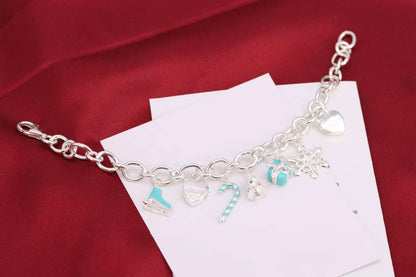 [Lumi Jewelry]CHRISTMAS SILVER BRACELET