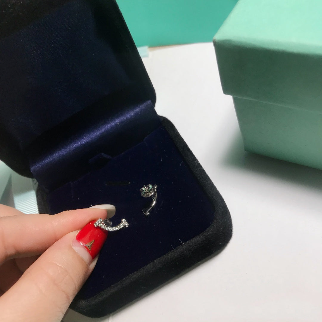 [Lumi Jewelry]SMILE DIAMOND EARRINGS