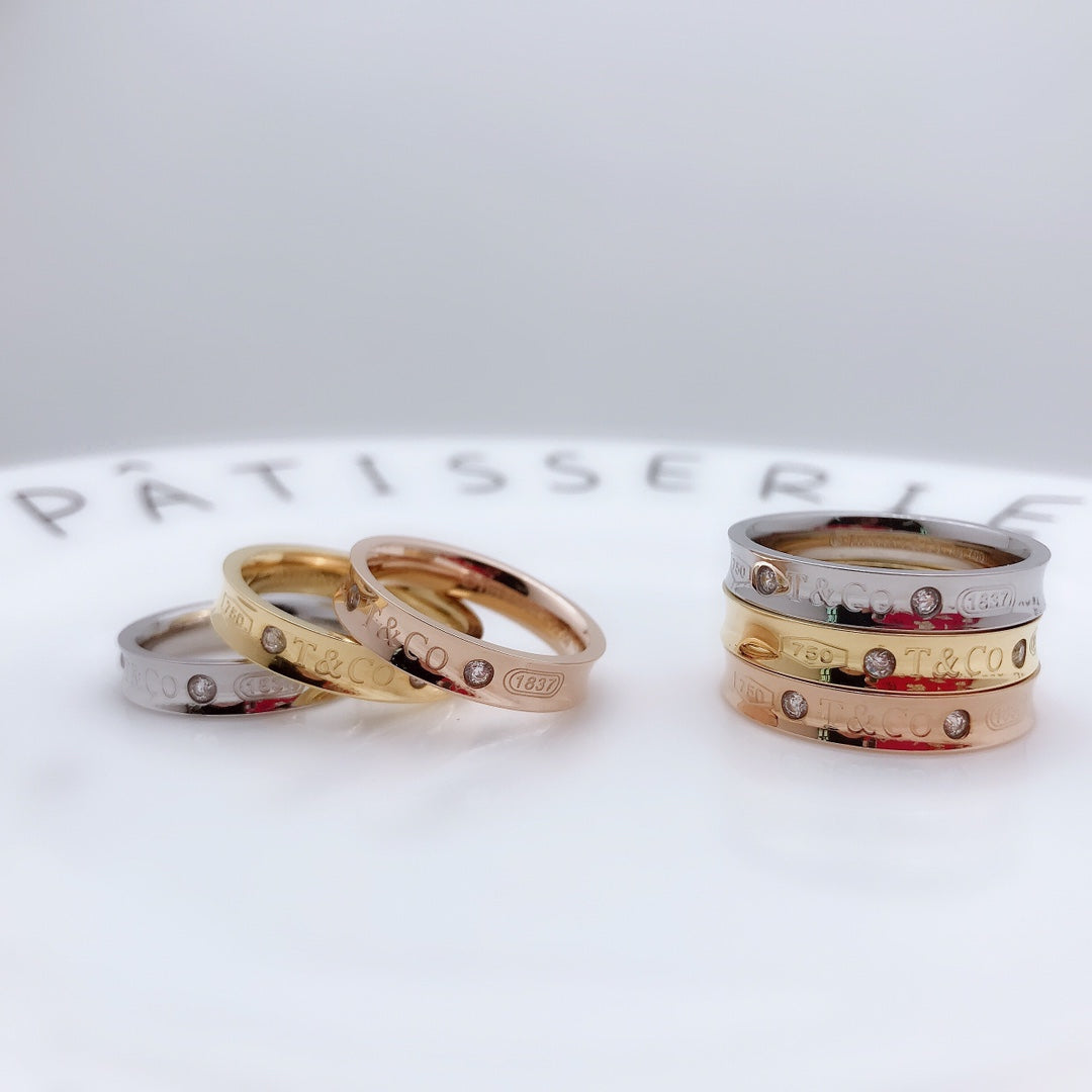 [Lumi Jewelry]DOUBLE DIAMOND RING