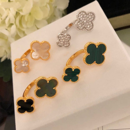 [Lumi Jewels]CLOVER BETWEEN THE FINGER RING