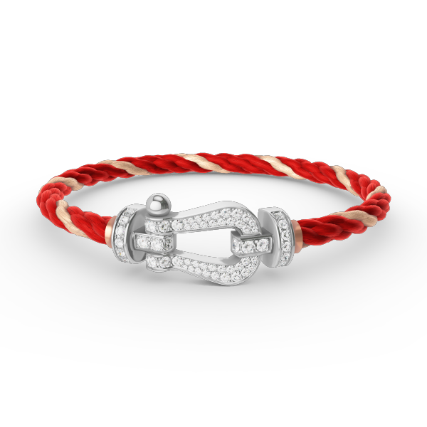 [Lumi Jewels]FORCE LARGE HORSESHOE FULL DIAMOND BRACELET SILVER