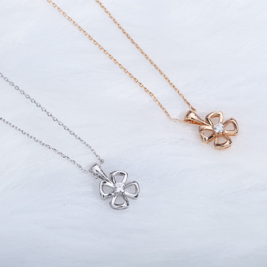 [Lumi Jewels]FIOREVER NECKLACE DIAMOND CENTER