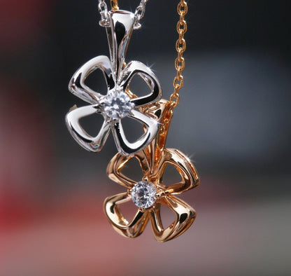 [Lumi Jewels]FIOREVER NECKLACE DIAMOND CENTER